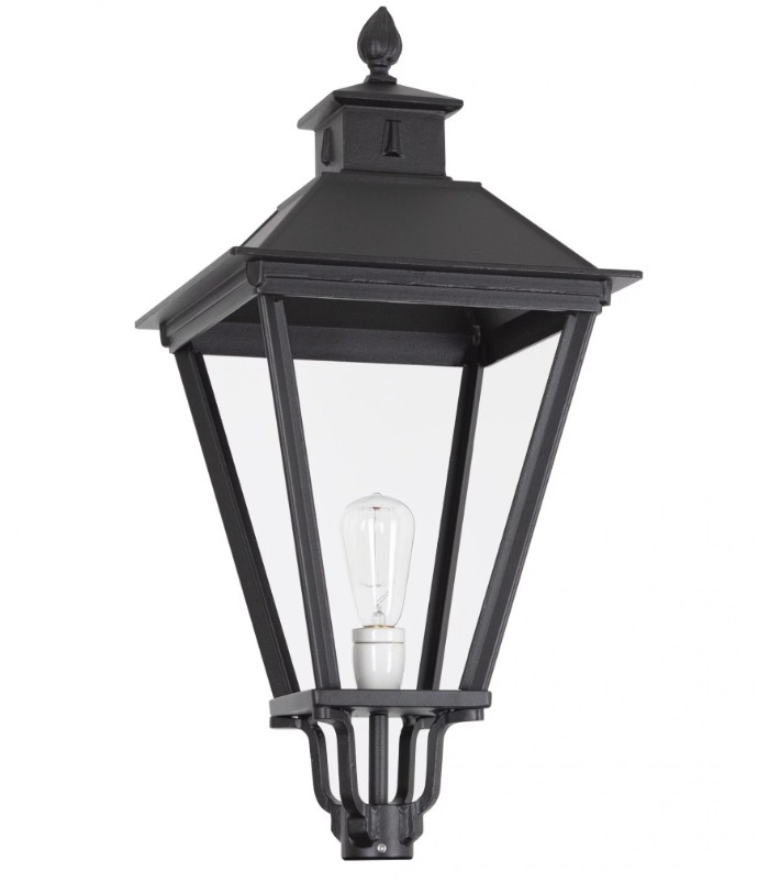 KS Verlichting Vierkante, nostalgische lantaarn lampBergeijk K9 zwart - 1414